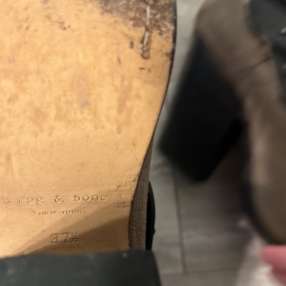 Rag & Bone ‘Harrow’ Distressed Suede Ankle Boot - Picture 7 of 9